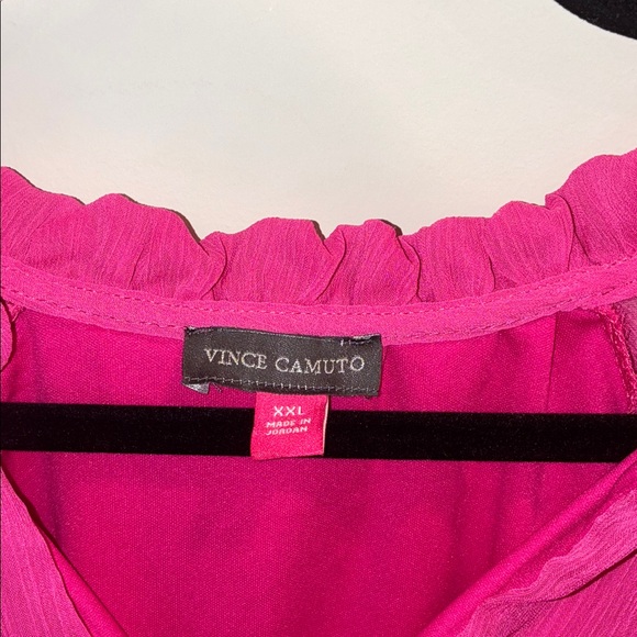 Vince Camuto Hot Pink Layered Long Sleeve Dress Size XXL - Picture 6 of 9